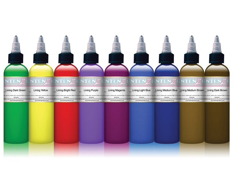 Color Lining Series Ink Set Intenze Ink Sets & Black Ink Tattoo