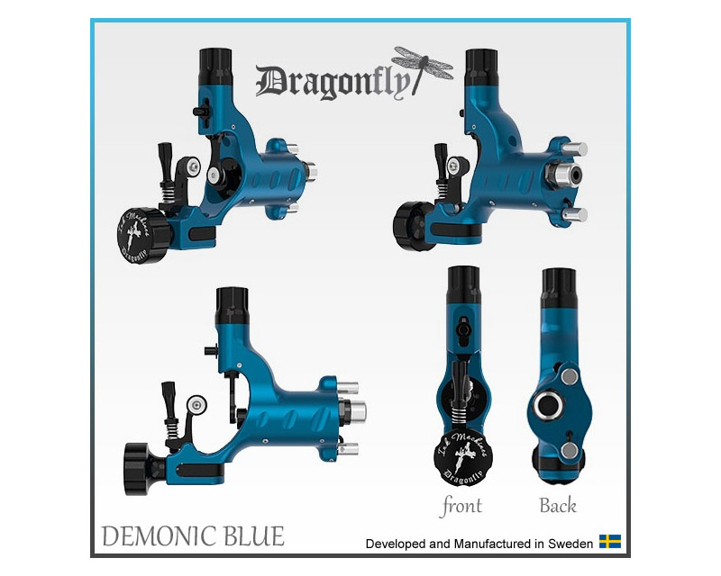 DRAGONFLY Machine Demonic Blue Ink Machines Series Rotary Machines