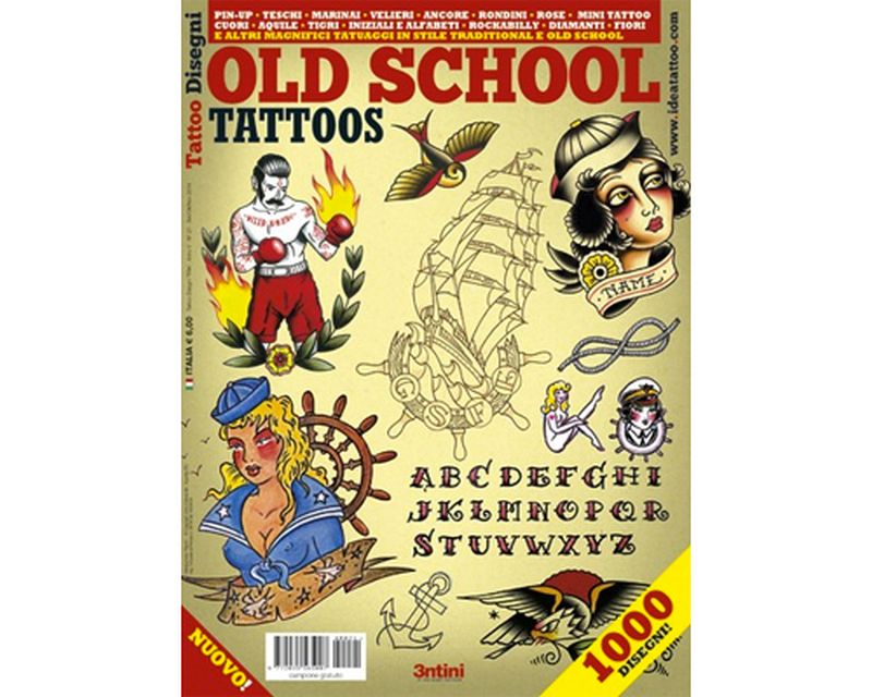Old School Tattoos Flash Book 20 Flash Book Books DVDS old-school-tattoos-flash-book-20-flash-book-books-dvds