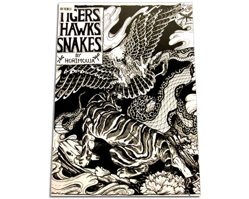 Tigers & Hawks & Snakes Tattoo Flash Book by Horimouja